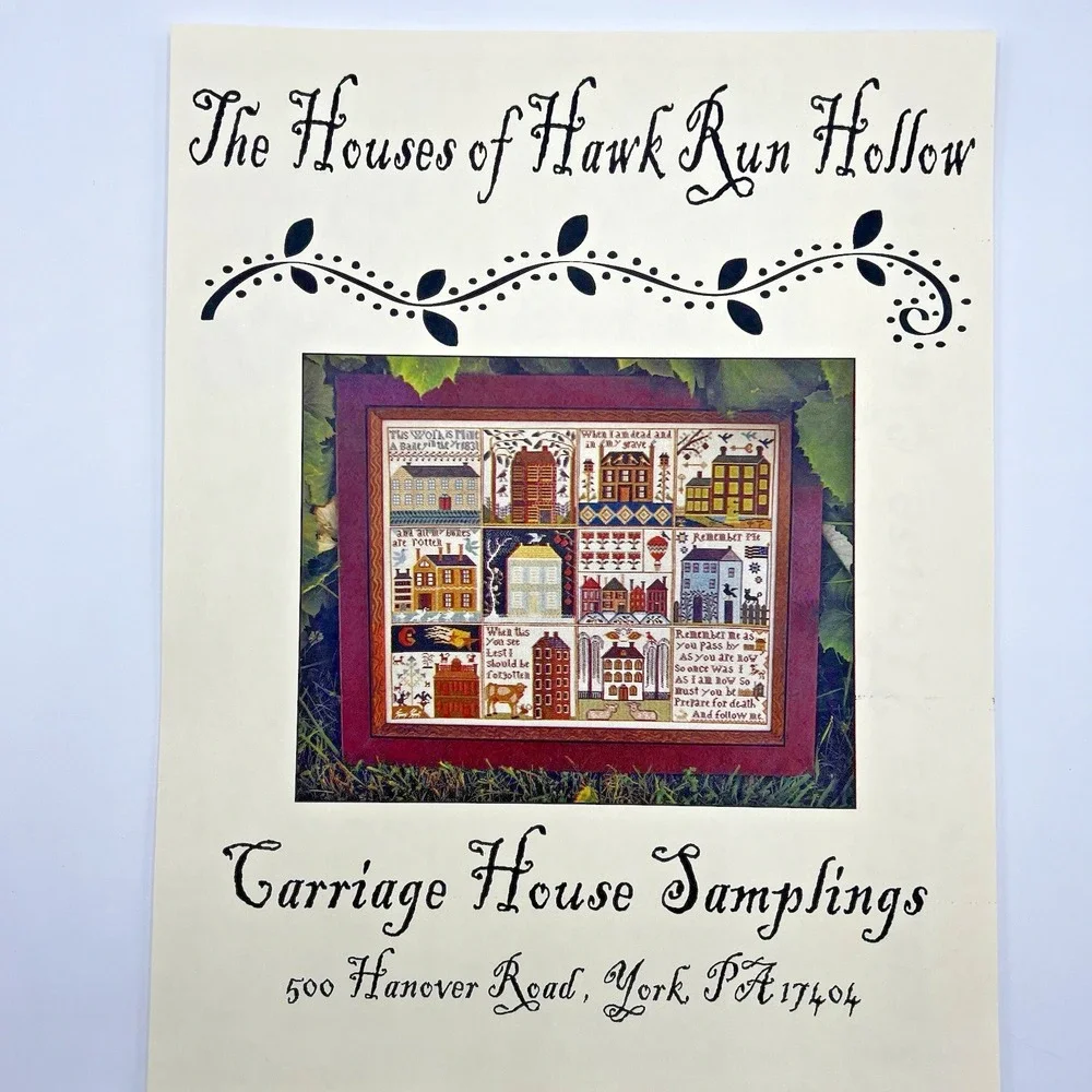 The Houses of Hawk Run Hollow Carriage House Samplings Cross Stitch Chart